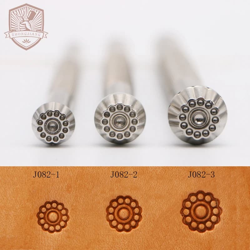 Leather stamps Instrument 12 seeds Flower centers J082 Craft carving Zhongjiang 304 Stainless steel stamps