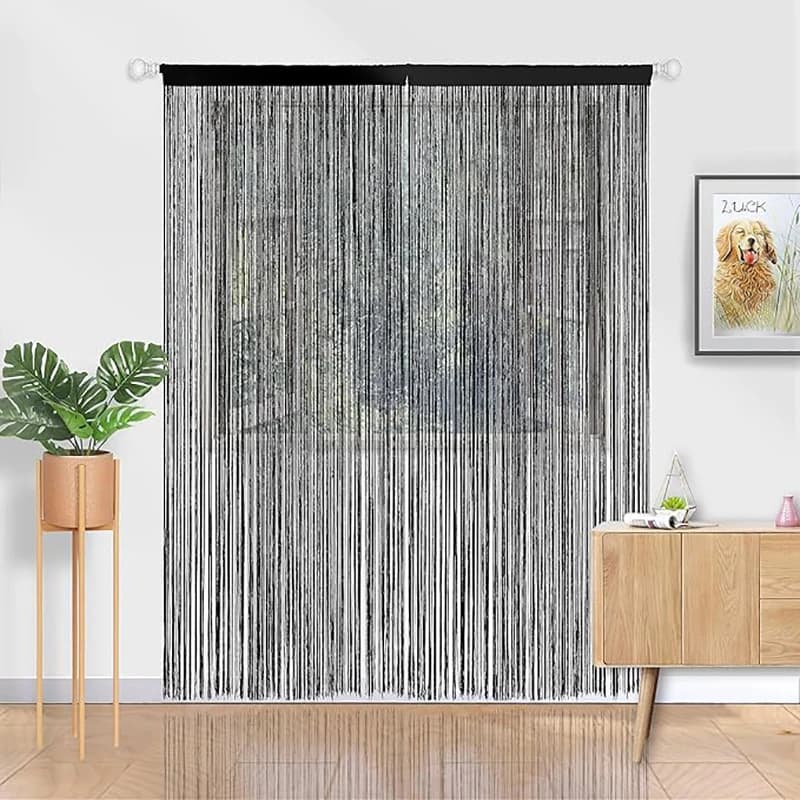 Tende a Linea Retta Multicolore 100x200cm per Soggiorno e Decorazioni Nuziali, Tende in Filo di Seta Adatte per Decorazioni di Porte Domestiche, Tende con Nappe Vendita Diretta dalla Fabbrica