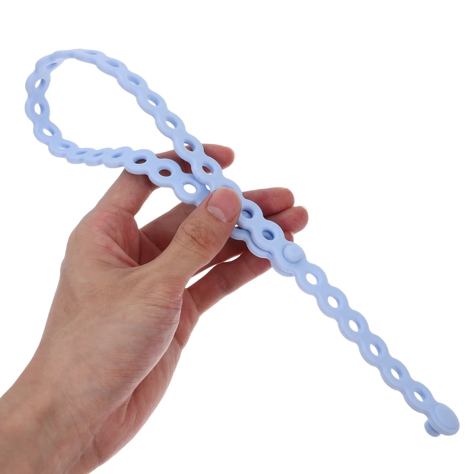 3Pcs Silicone Straps Adjustable Reusable Packing Ties Flexible Fastening Strap Cable Organizer Multi-Use Silicone Bundling Tie