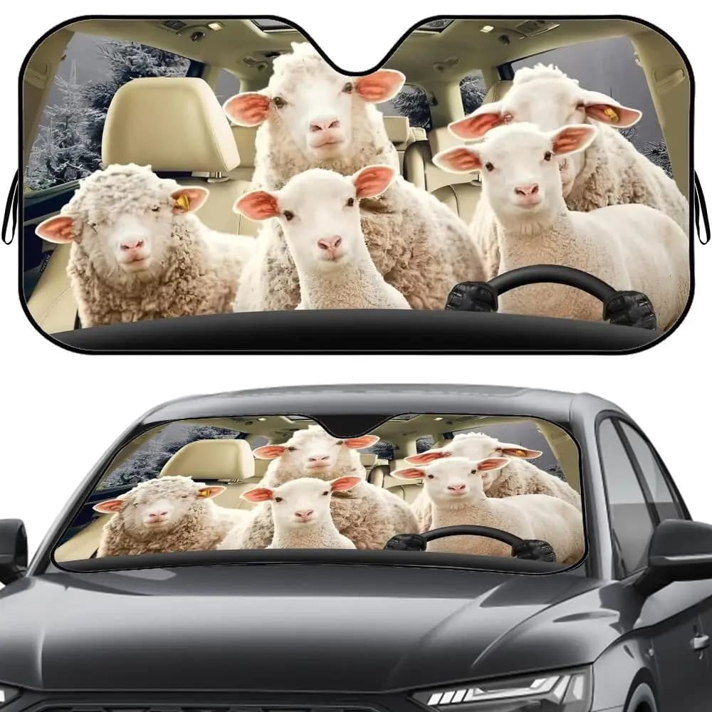 Parasole per auto in lamina di alluminio riutilizzabile, protezione UV, isolamento termico a cinque strati, per parabrezza