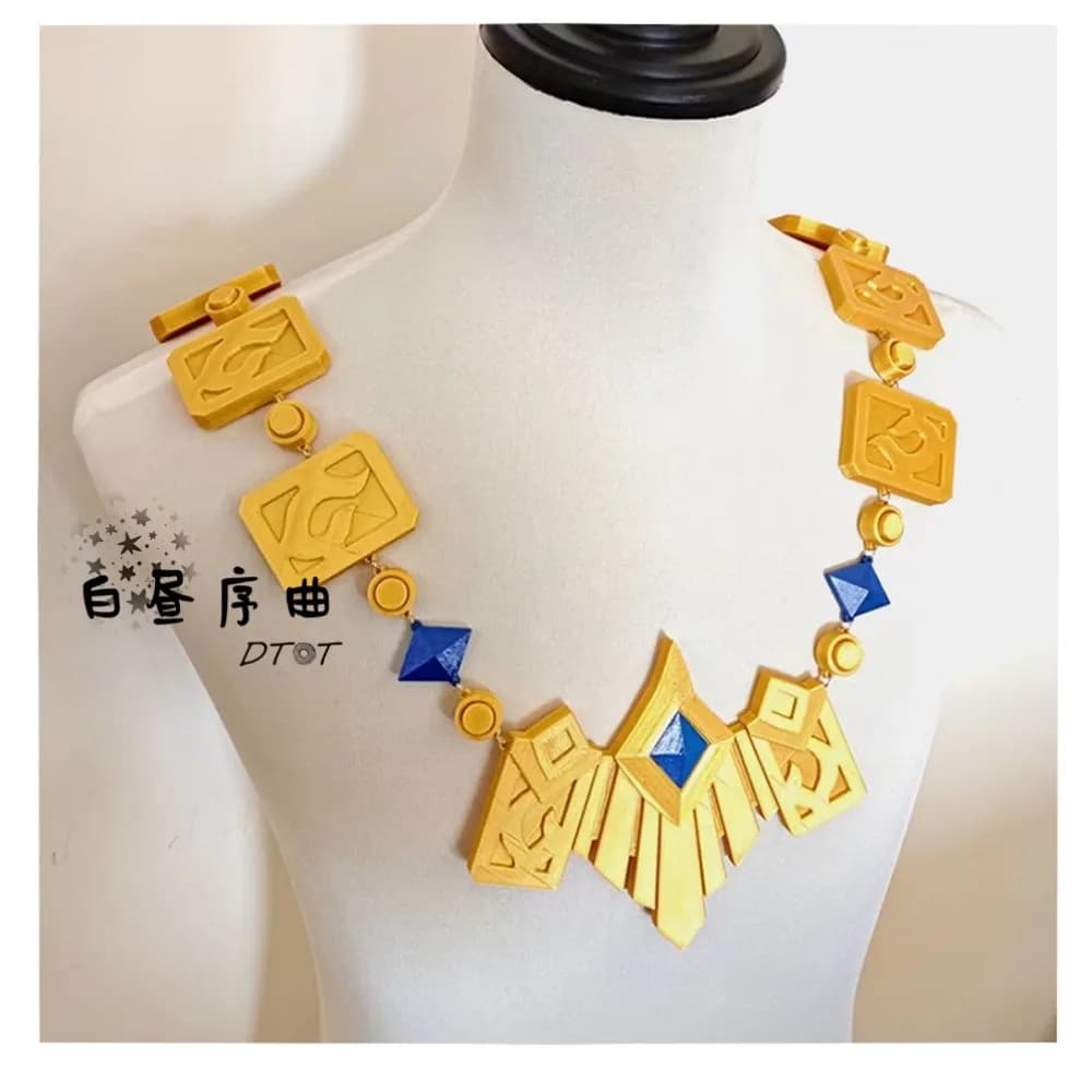Wandi Cosplay Necklace Prop Anime Character Handmade for Halloween Christmas Fancy Party