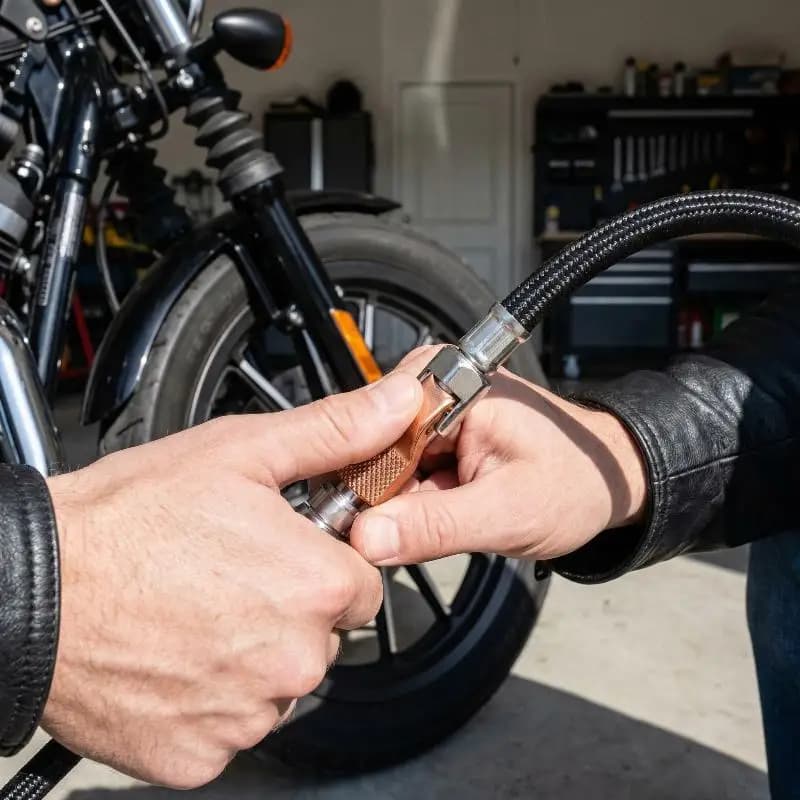 Tubo di prolunga per pompa ad aria gonfiabile per pneumatici auto, bici, moto, con adattatori, tubo di connessione di ricambio