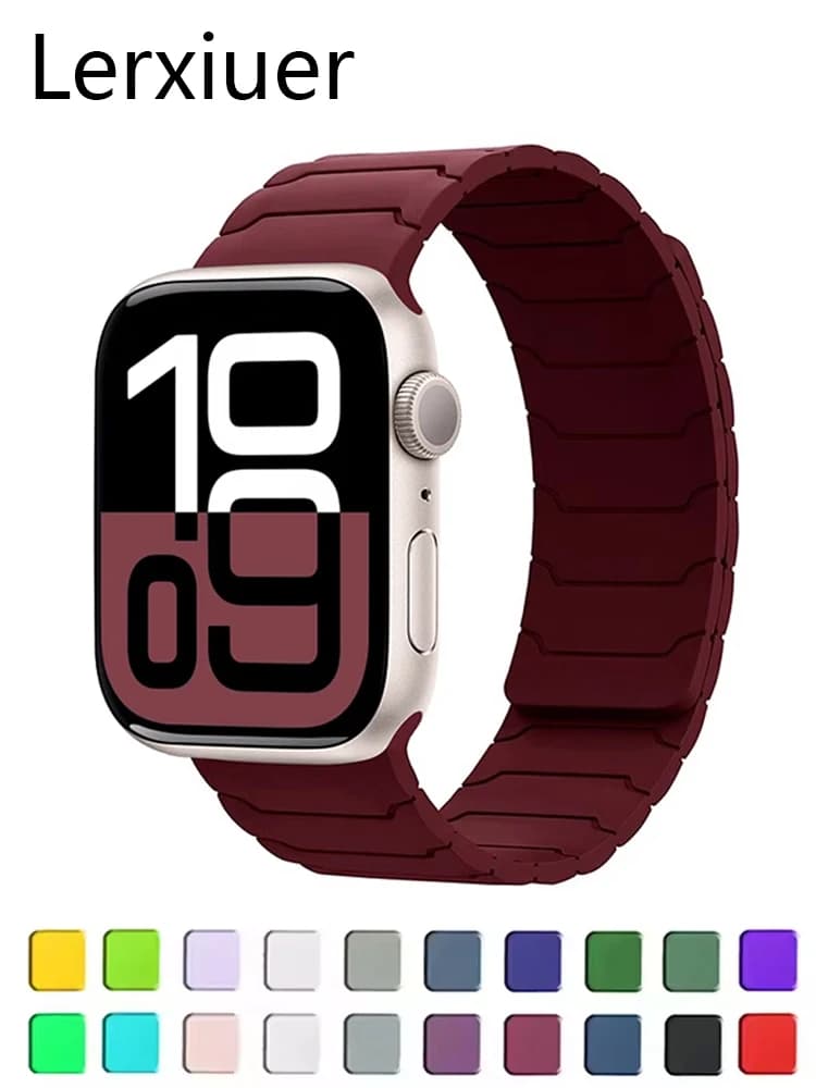 Cinturino magnetico per cinturini Apple Watch 46mm 42mm 45mm 44mm 40 41mm Bracciale a maglie correa IWatch Series 10 SE 9 8 7 6 5 Ultra2 49mm