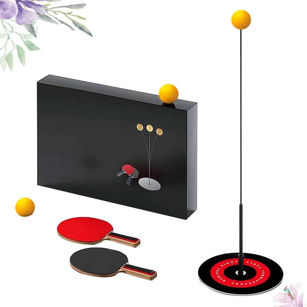 Professional Table Tennis Set for Beginners and All Levels of Skill, Adjustable Racket Set with Fixed Position