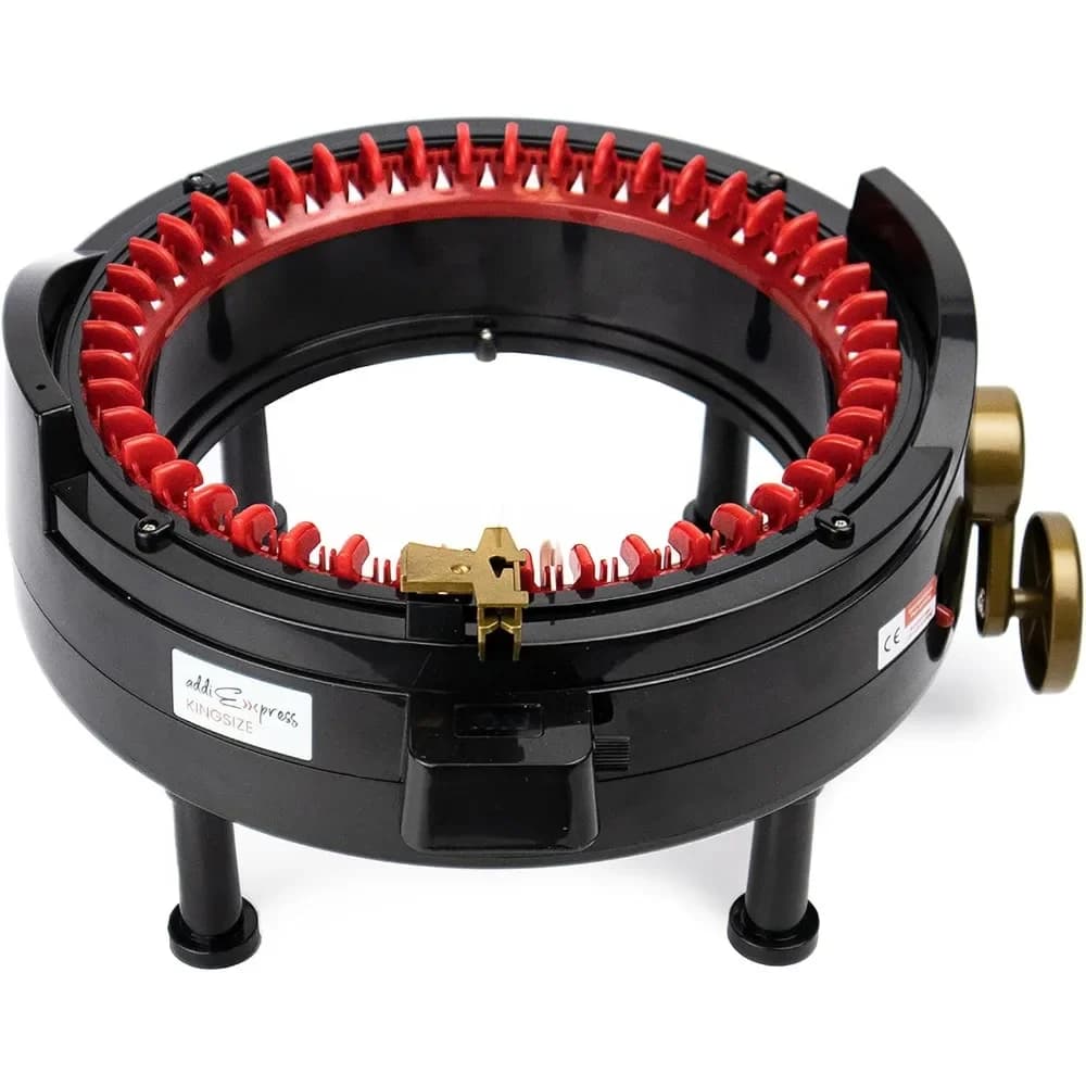 HOME.addiExpress King Size Macchina per maglieria, telaio circolare a 46 aghi con contatore di file e manovella