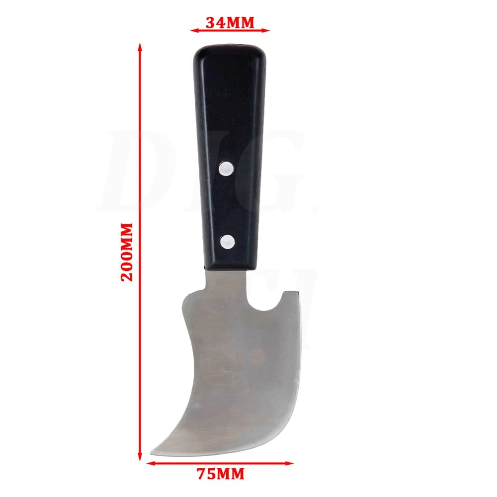 Coltello a Mezzaluna in PVC per Rifinitura Pavimenti in Vinile, Strumento per Saldatura, Utensile per Taglio e Rifinitura Pavimenti in Vinile