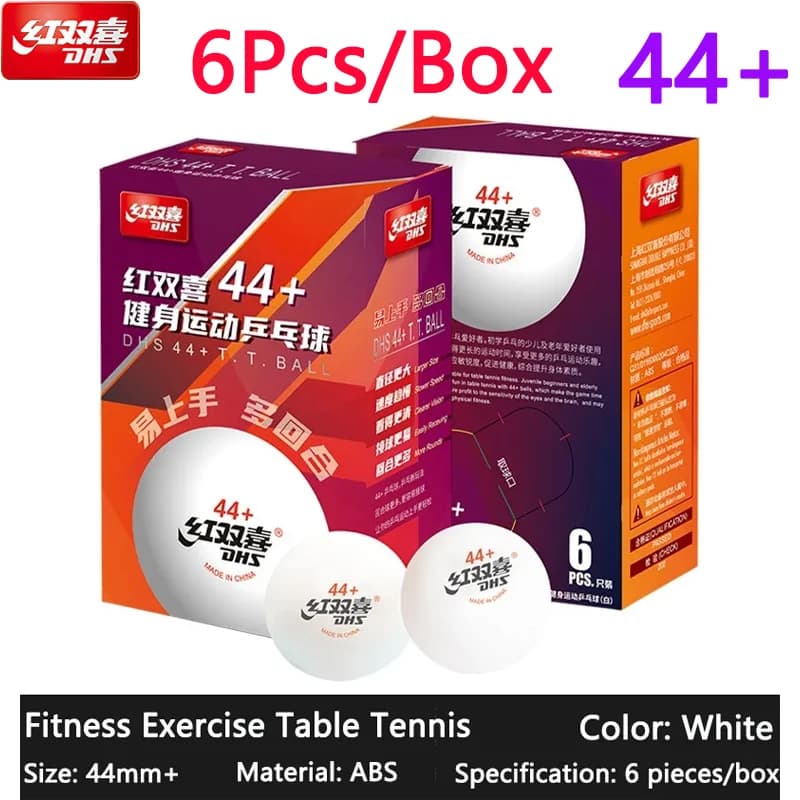DHS 44 + Grande ping pong fitness con cuciture ABS Palline da ping pong Allenamento fisico all'aperto per la vecchia grande pallina da ping pong