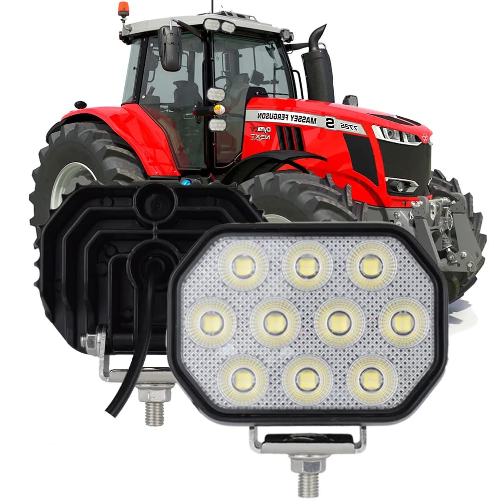 5" LED Work Light Flood 50W off road use Forklift Front Light Truck Tractor Loader Headlight Excavator Accessories Parts