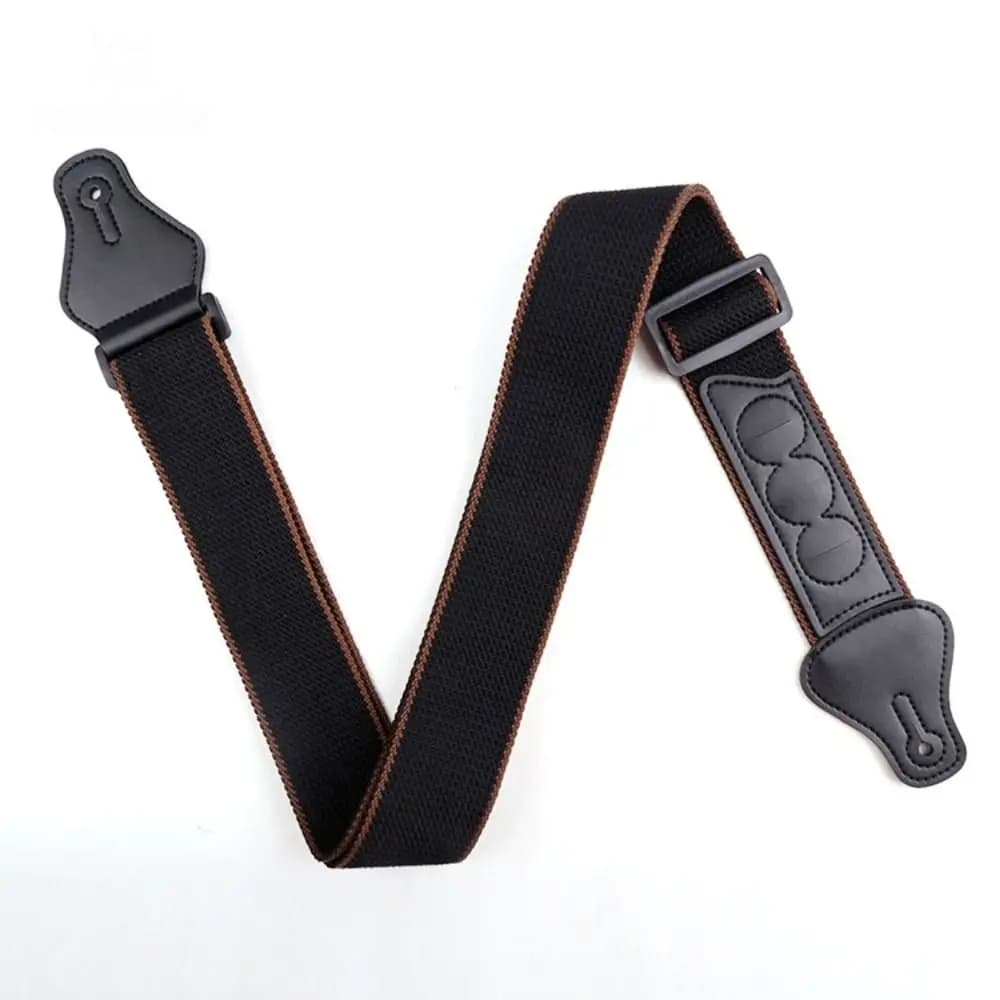Retro Adjustable Guitar Strap Cotton Non Slip Electric Guitar Strap With 3 Guitar Pick Holders Guitar Accessories Bass Belt