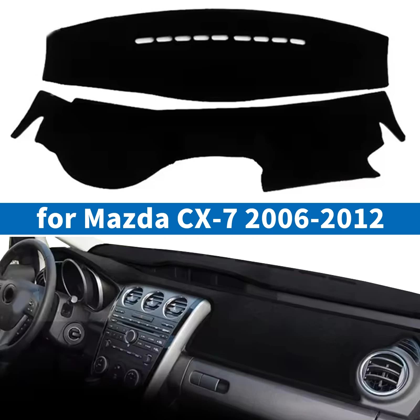 Auto Cruscotto Zerbino per Mazda CX-7 CX7 CX 7 2006 2007 2008 2009 2010 2011 2012 Parasole Tappeto Protettivo Dash Pad Dash Zerbino