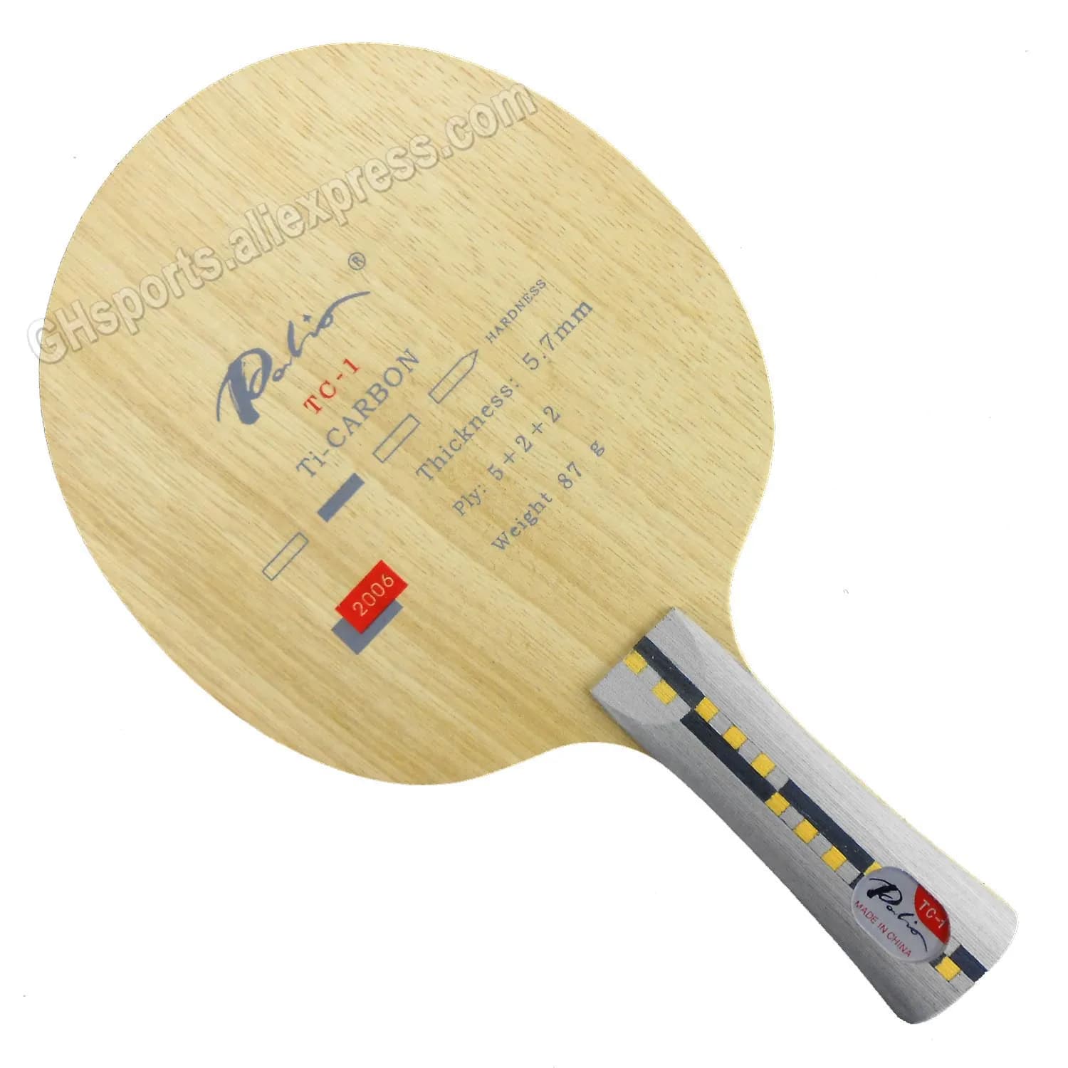Palio TC-1 TC 1 TC1 Ti+Carbon Loop plus Attack, lama per racchetta da ping pong TC1