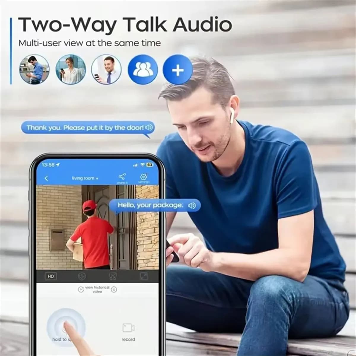 Learned- Tuya Smart 1080P WiFi IP Camera Indoor Wireless Color Night Home Security AI Human Detection Surveillance Camera Plug EU
