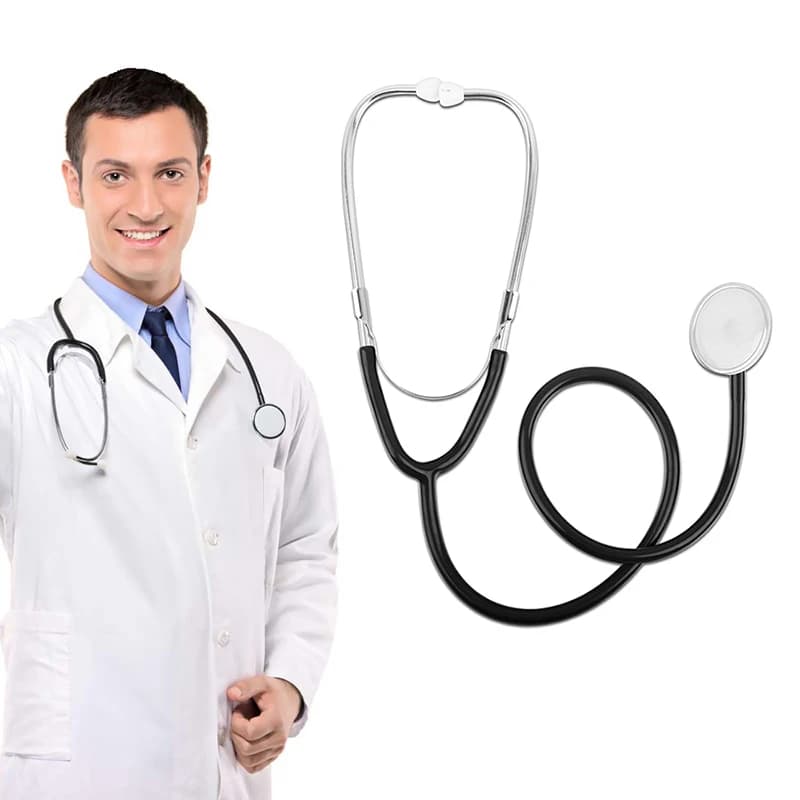 Stetoscopio medico a testa singola Stetoscopio professionale per cardiologia Echometro cardiaco Kit di pronto soccorso per assistenza sanitaria infermieristica domestica