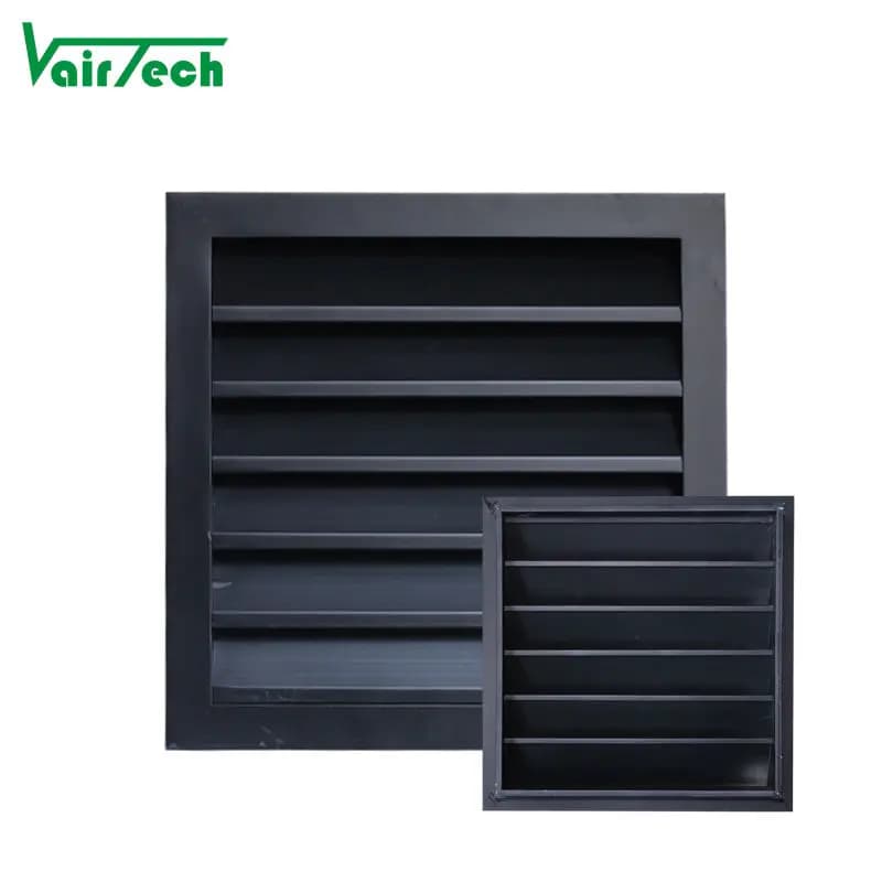 Porte di ventilazione in legno ecologico personalizzate per HVAC, ventilazione del diffusore d'aria quadrato con doppia griglia di deflessione meno condensazione.