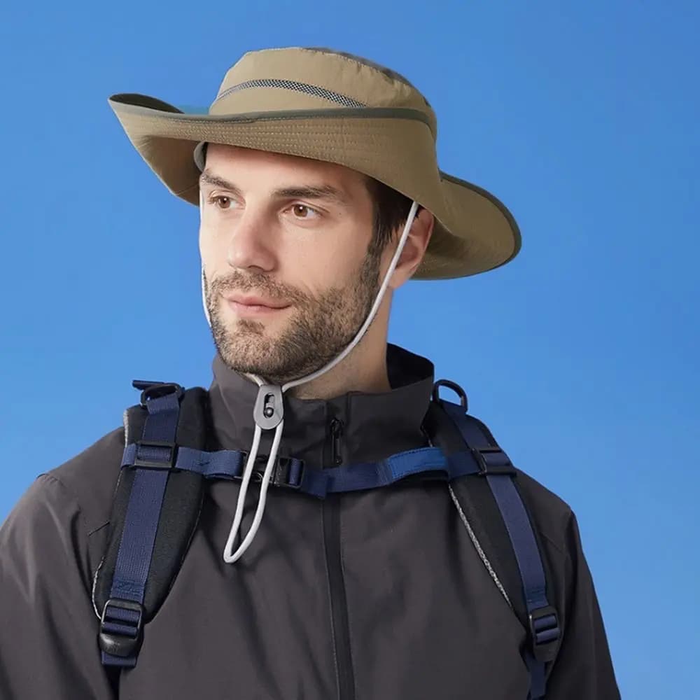 Cappelli da pescatore pieghevoli portatili Protezione solare Cappello pieghevole anti-UV Impermeabile ad asciugatura rapida Protezione UV Donna Uomo