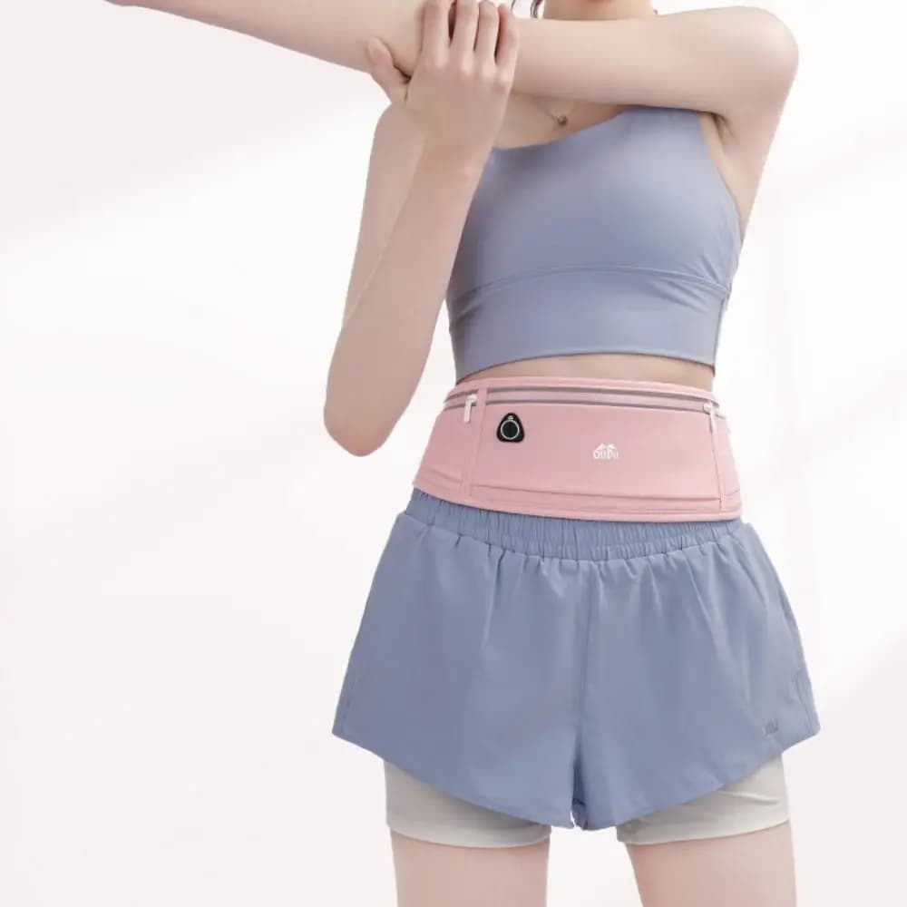 Waterproof Running Waistband Lightweight Invisible Women Running Belt Pouch Reflective Strip Portable Sports Fanny Pack Fitness