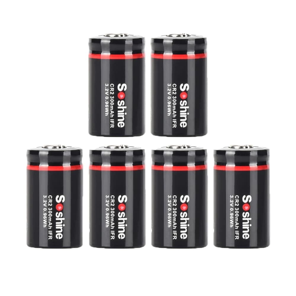 CR2 300mAh LiFePo4 Batteria ricaricabile 3.2V Batterie per Gps Tracker Walkie TalkieCamera Campanello senza fili Allarme fumo Cam