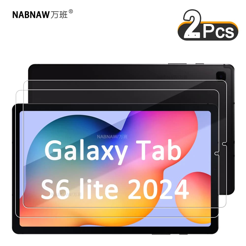 2PCS HD Protezione Dello Schermo Antigraffio In Vetro Temperato Per Samsung Galaxy Tab S6 lite 2024 10.4 pollici SM-P620 SM-P625