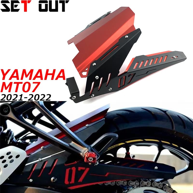Per YAMAHA MT07 2014-2022 MT-07 FZ07 Accessori Moto Parafango Posteriore Parafango con Protezione Della Copertura Della Protezione Della Catena