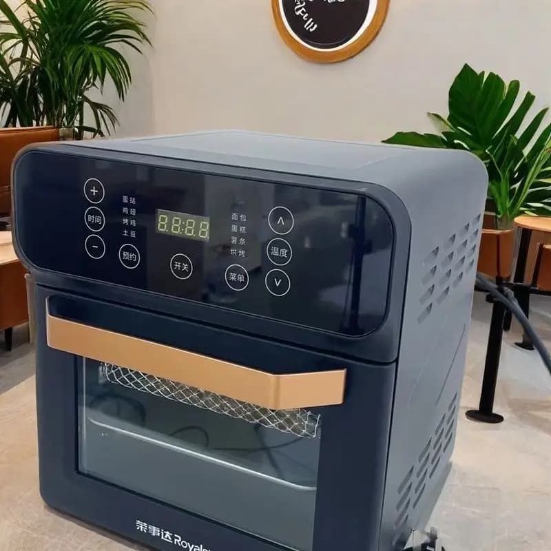 Vertical air fryer electric oven microcomputer visual temperature control air fryer hornos para panaderia
