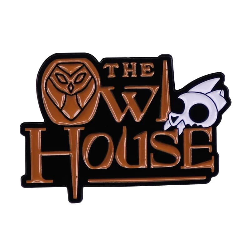 The Owl House Anime spille da bavero zaino Jeans spilla smaltata felpa con cappuccio King Pin donna gioielli di moda regali distintivi di cartoni animati