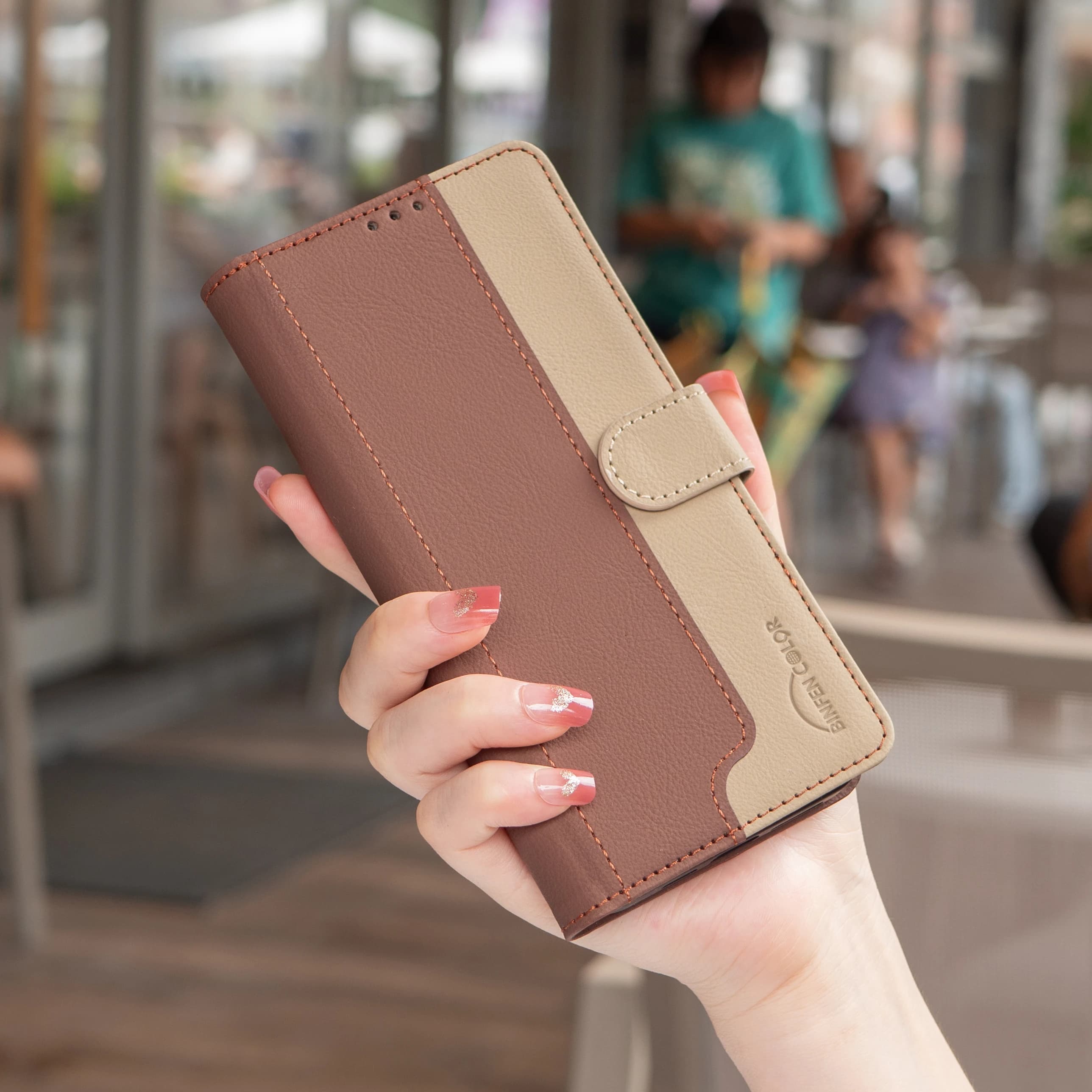 Custodia a libro in pelle con protezione RFID per Google Pixel 9 Pro 8 8A, porta carte e cover a portafoglio per Pixel 8A