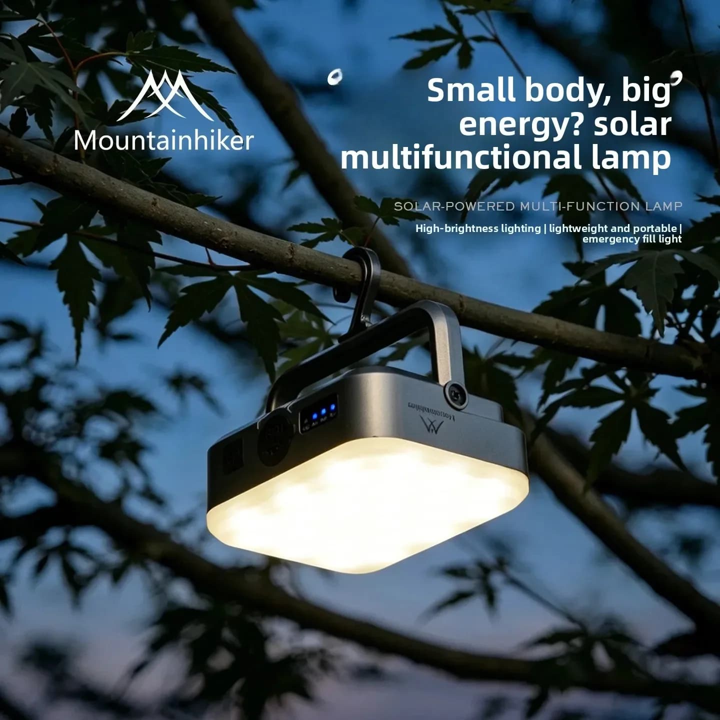 Mountainhiker Emergency Lighting Solar Camping Light Portable Outdoor Tent Rechargeable LED Hanging Lamp