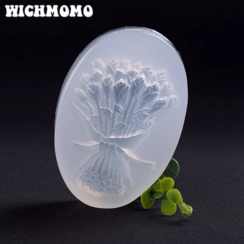 Nuovo 1 pz un mazzo di fiori stampi in silicone epossidico liquido in resina UV per collane, orecchini, creazione di gioielli