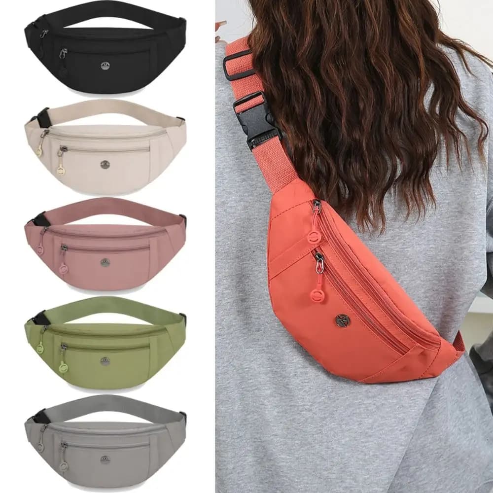 Fashion Half Moon Chest Bag Large Capacity Waterproof Crossbody Bag Oxford Cloth Multifunctional Running Belt Bags Outdoor