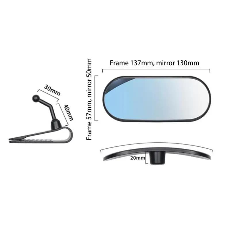 【CR】Specchietto retrovisore per auto con ampio angolo di visione, monitoraggio regolabile per la sicurezza dei neonati sul sedile posteriore, compatibile con tutti i modelli di veicoli