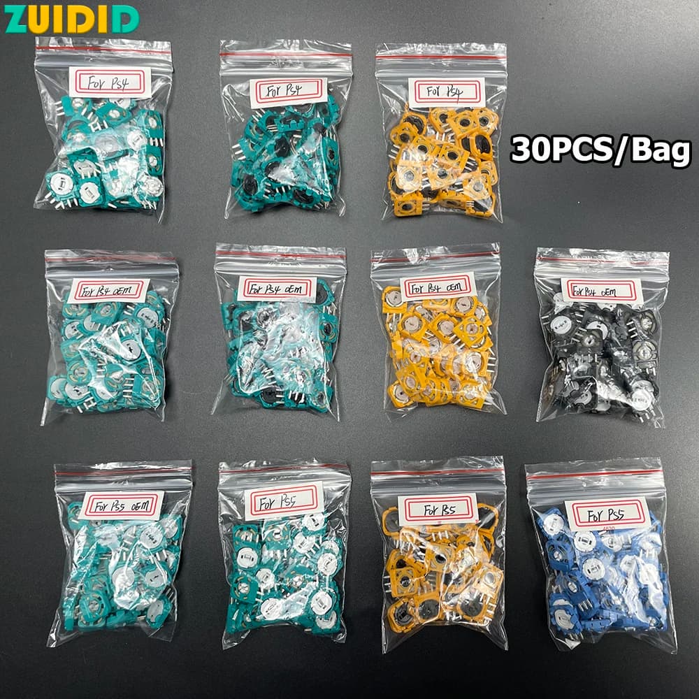 30 pz/borsa 3D Joystick Analogico Resistenze Asse Potenziometro per PS4 PS5 Controller Micro Switch per Xbox One per NS Pro