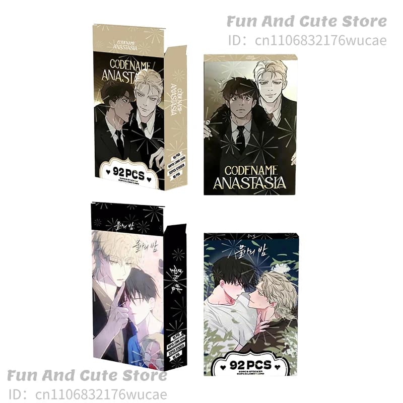 Set di 60 Carte Anastasia Anime Night By The Sea, Carte Illustrate di Alta Qualità, Collezione di Carte Tarocchi Lomo