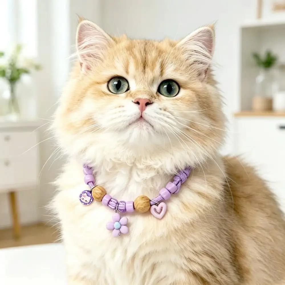 Cute Design Adjustable Pet Collar Safe Buckle Insect Prevent Dog Collar Mosquito Prevent Colorful Cat Collar Kittens & Puppies