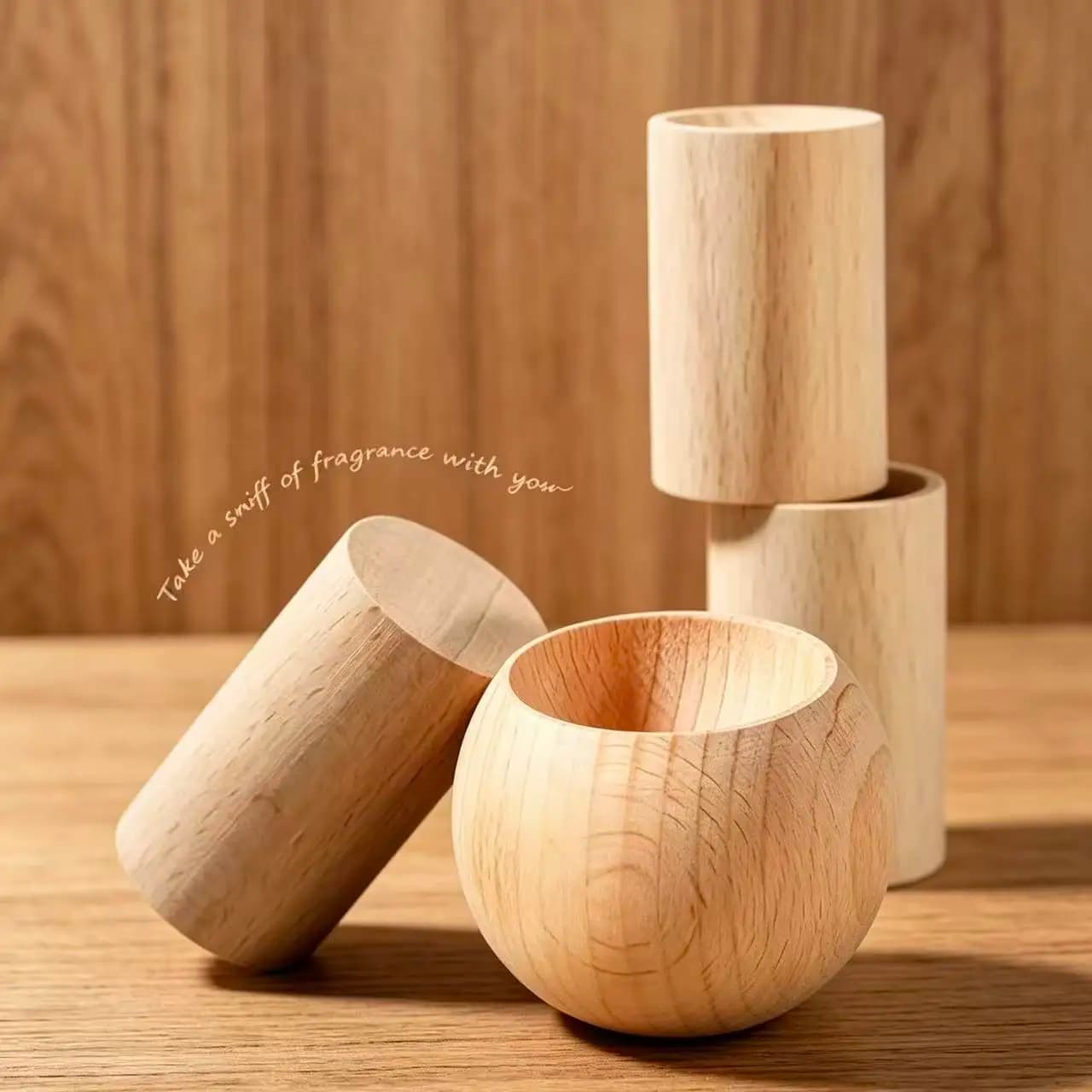 Diffusore di Aromi in Legno Naturale per Auto e Casa, Diffusore di Oli Essenziali, Deodorante per Ambienti, per Camera da Letto, Ufficio, Auto