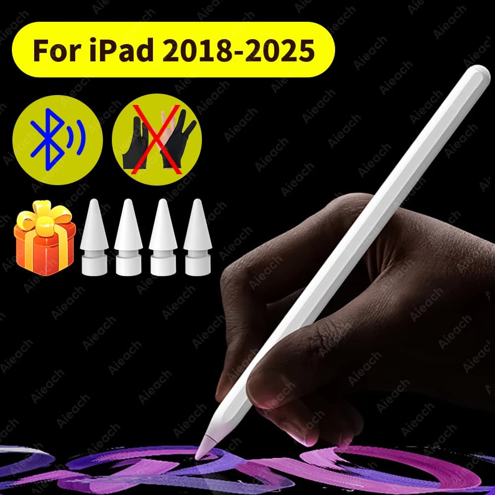 Penna Stylus per iPad, Compatibile con Apple Pencil 2 e 1, per iPad Air 4 2021, Pro 11 12.9 2020, Air 3 10.5 2019, 10.2, Mini 5