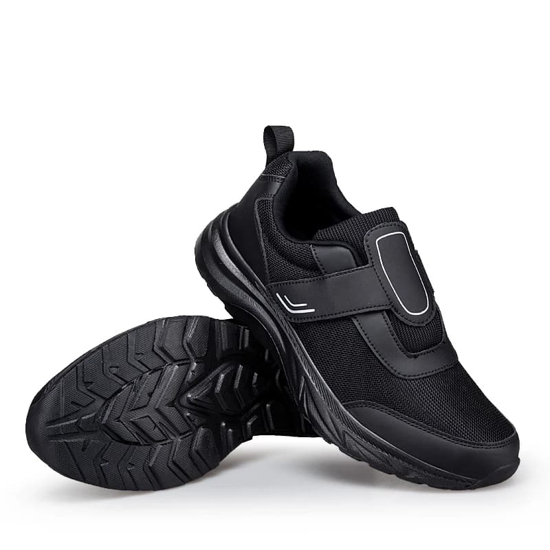 Scarpe Sportive da Uomo Regolabili Easy Top Wings per Diabetici, Sneakers Comode per Anziani, Scarpe Sportive Morbide con Chiusura a Strappo