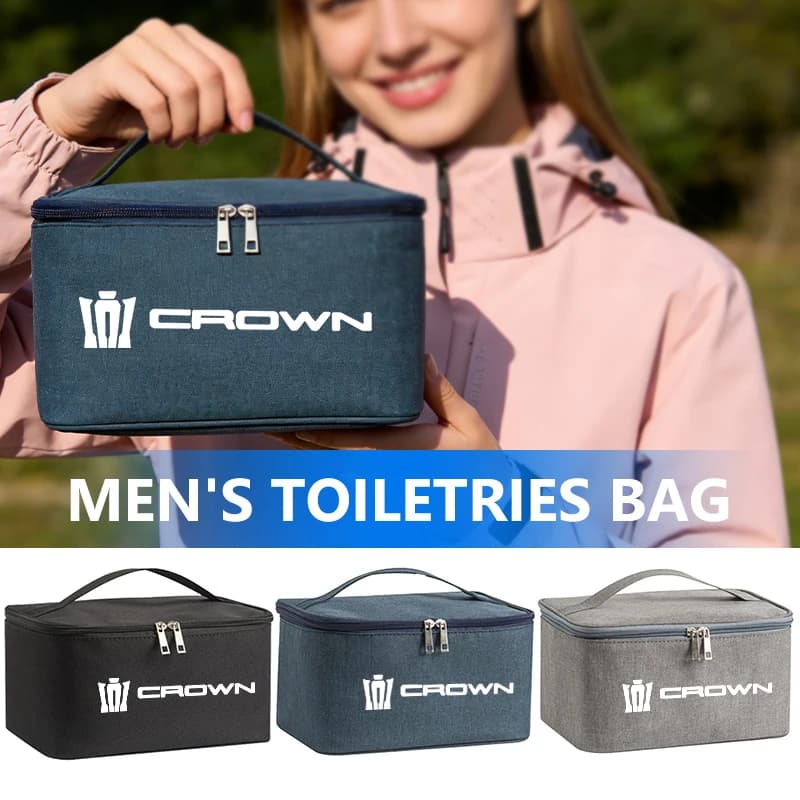 Travel Cosmetic Organizer Toiletry Case Wash Pouch Zipper Storage Bag For Toyota Crown Land Cruiser RAV4 Camry Yaris Corolla