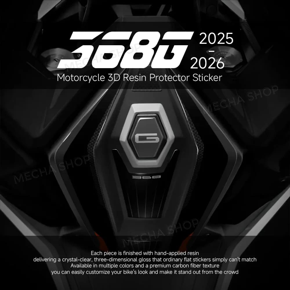 Shield Protection Sticker For Zontes 368G 2026 368 G 2025 3D Resin Waterproof Decal Kit