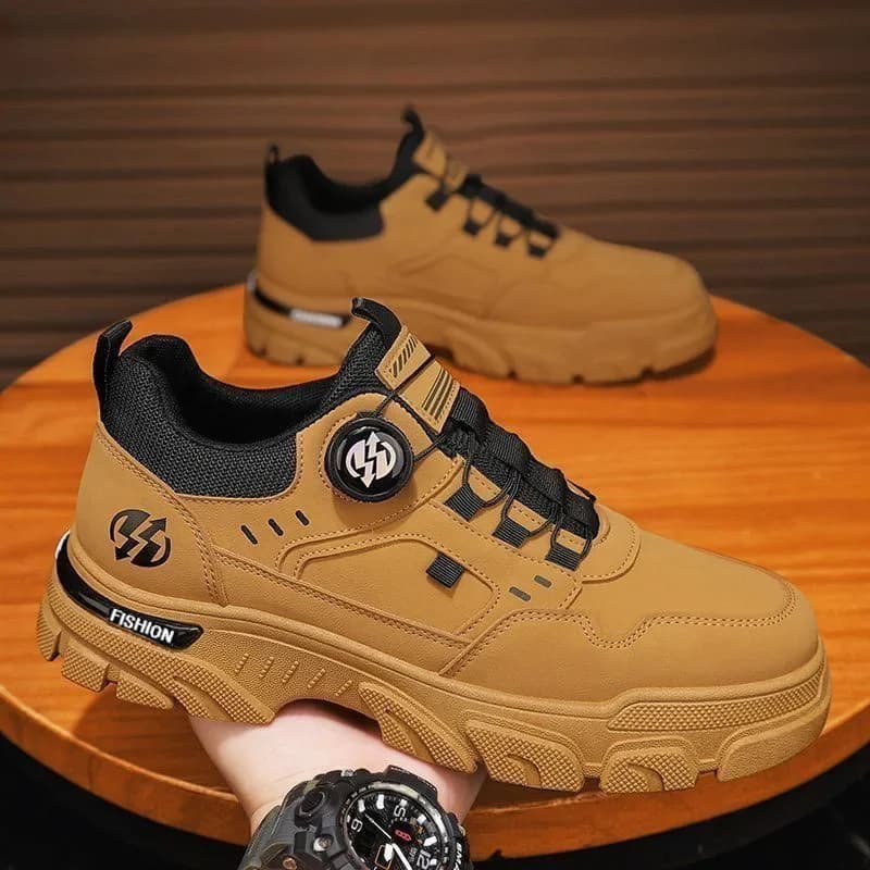 Stivali alti da uomo Alpinismo all'aperto Scarpe da viaggio casual antiscivolo Scarpe da trekking comode e versatili alla moda Stivali da uomo
