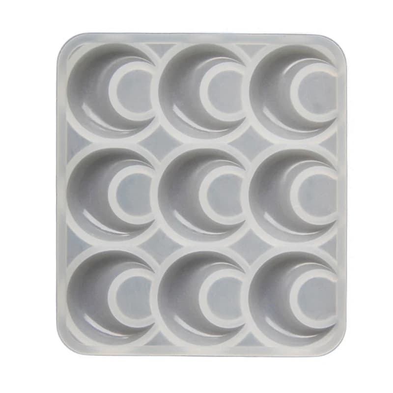 Stampo a forma di luna e mezzaluna Stampo per colata di collane in resina Stampi in silicone versatili per la creazione di gioielli
