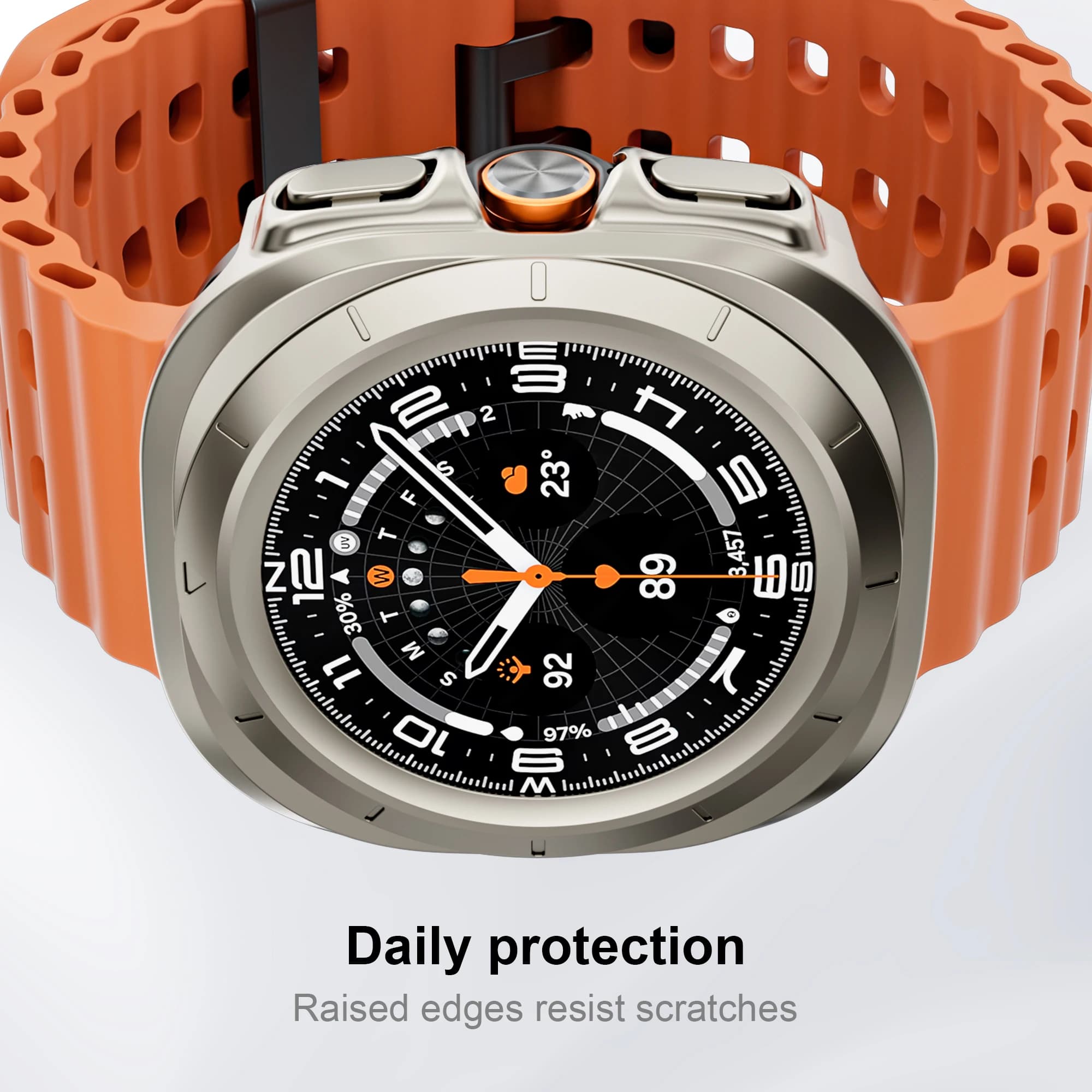 Per Samsung Galaxy Watch 2025 Ultra Custodia 47mm Accessori Cornice rigida cava Paraurti protettivo per PC per Galaxy Watch 7 Ultra cover