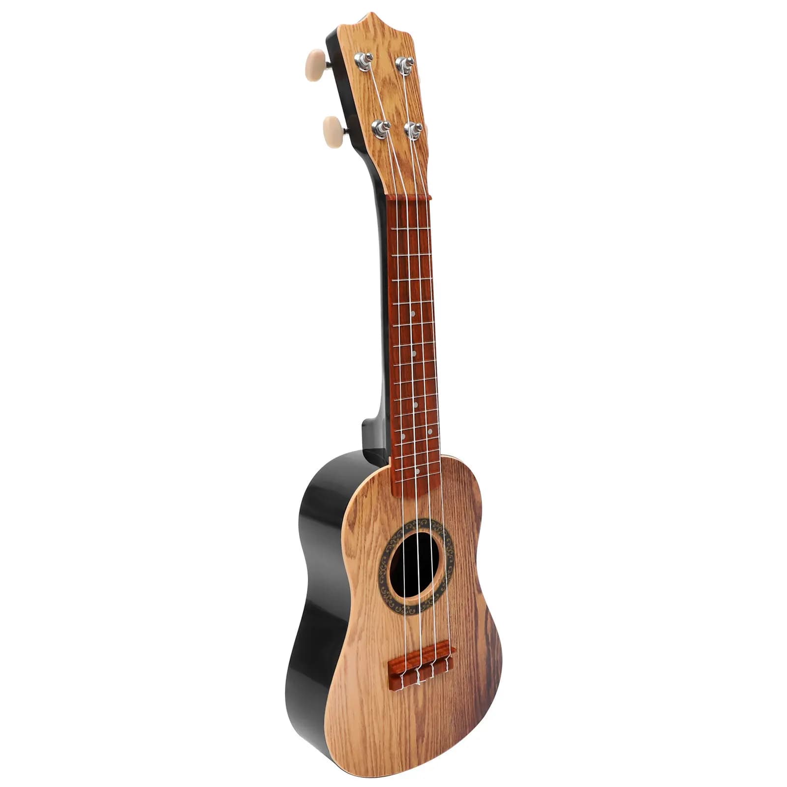 Ukulele per principianti da 21 pollici, realizzato in legno massello, strumento a corde leggero e portatile per l'educazione musicale