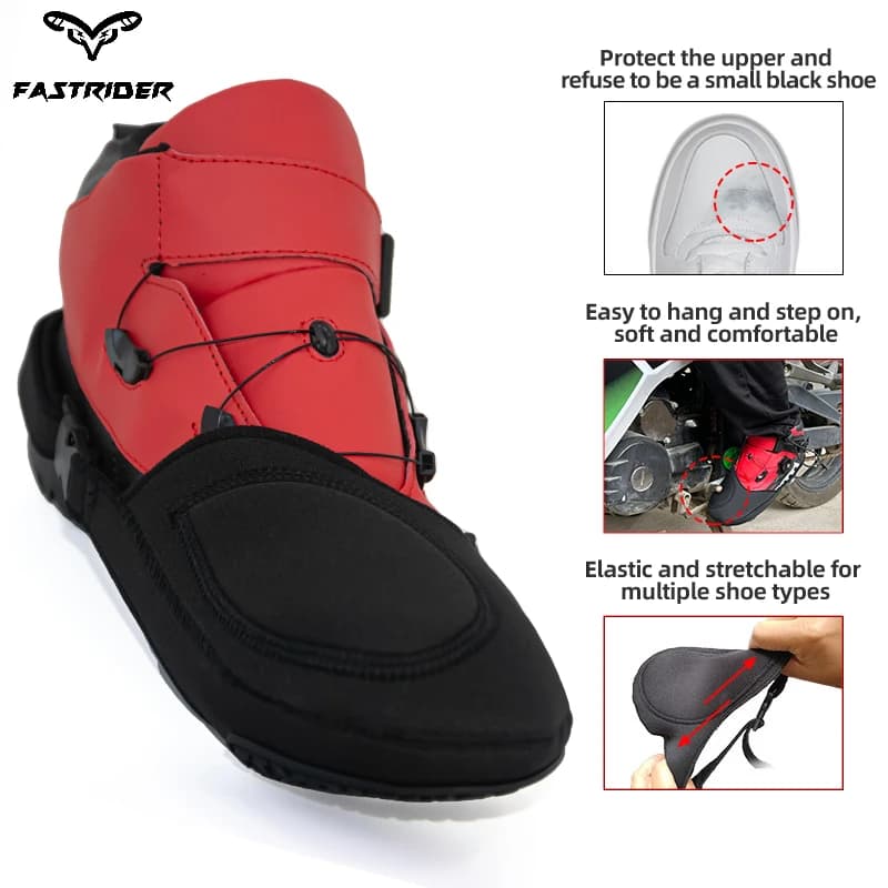 Copri scarpe cambio moto Copri cambio moto Cuscinetto cambio cambio moto Protezione anti-attrito per stivale Protezione cambio