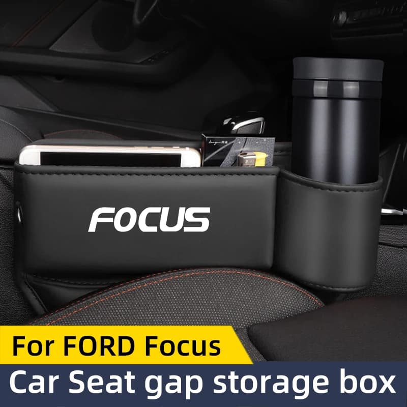 Storage box for Ford Focus Mk2 Mk3 Mk4, storage device for central console car, leak-proof bag for slots between seats