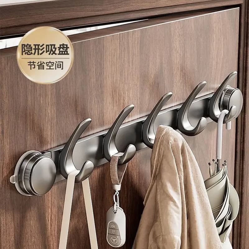 Nessuna perforazione del gancio a ventosa dietro la porta, robusto rack di adsorbimento sottovuoto portante, manufatto per gancio di stoccaggio entry-level