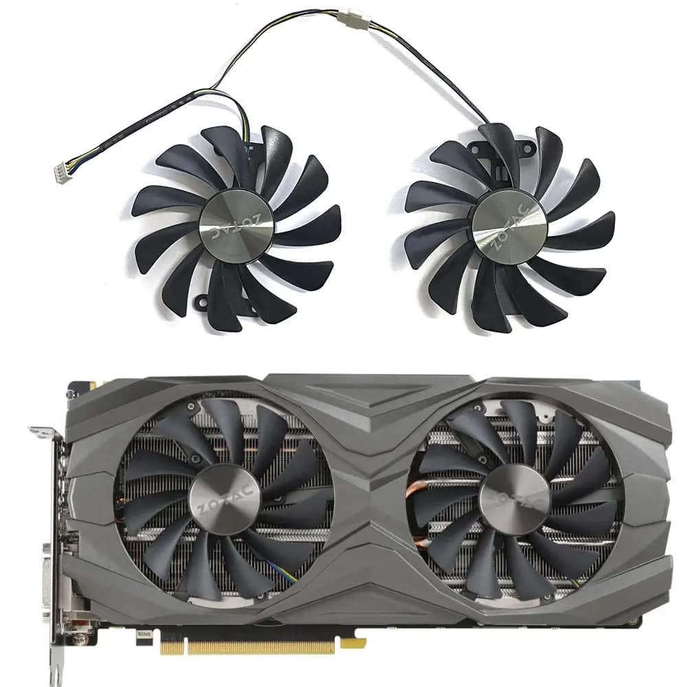 NUOVO 1SET 95MM GAA8S2U GTX 1080 Ti AMP Edition GPU Ventola, Per zotac GTX 1080Ti 1080 1070 1070Ti AMP Edition Ventola di raffreddamento della scheda video