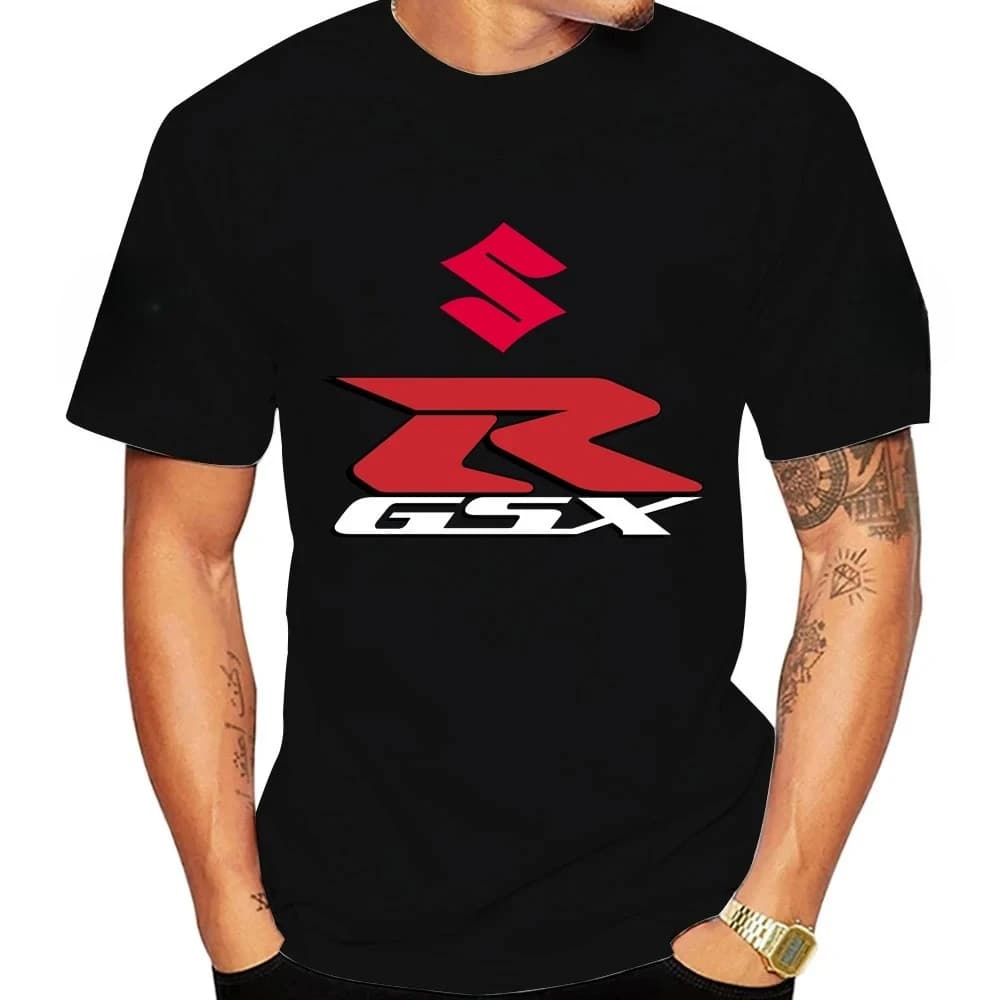 T-shirt da uomo Suzuki GSX-R in cotone 100% nuovo, alla moda, estivo, per tutti i giorni, sport all'aperto, feste, casual, comodo, stile street, a maniche corte