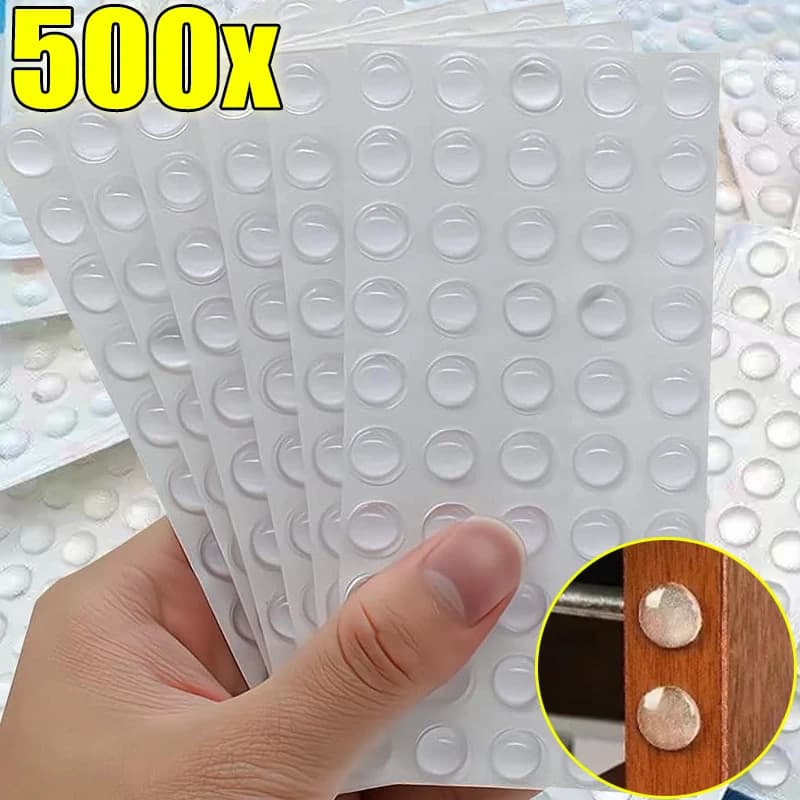 500/50pcs Autoadesiva In Silicone Fermaporta Antiscivolo Ammortizzatore Buffer Cabinet Paraurti Mobili In Silicone Puntini Cuscino Protettivo Pad