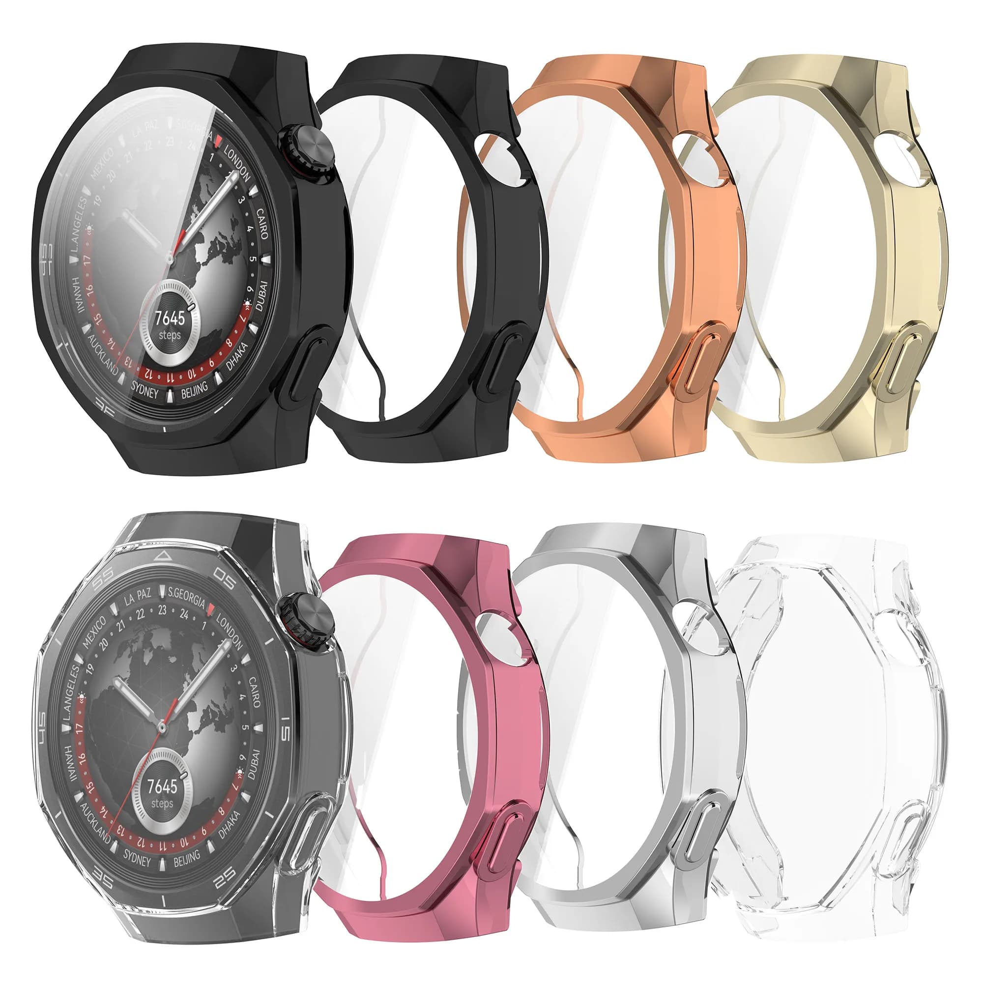 Custodia protettiva in TPU per Huawei Watch GT5 Pro 46mm Protezione per schermo intero Shell Frame Cover per paraurti