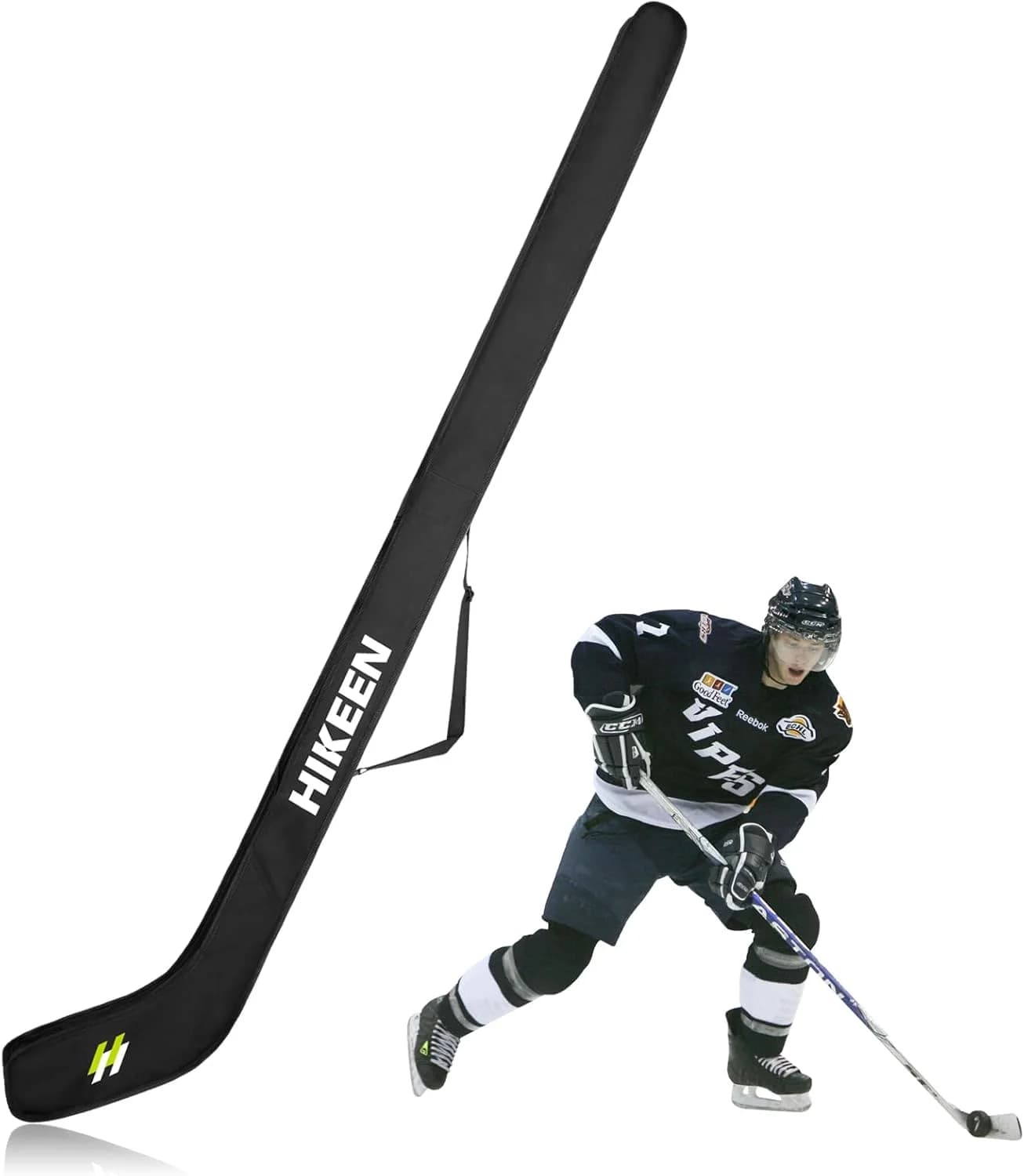 Protezioni per Pattini da Ghiaccio Hikeen con Cinghie per Spalle, Stabilità Migliorata, Protezioni Antiscivolo per Lame di Pattini da Hockey